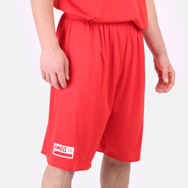 мужские красные шорты Hard HRD Shorts Hard red/white-602 - цена, описание, фото 3